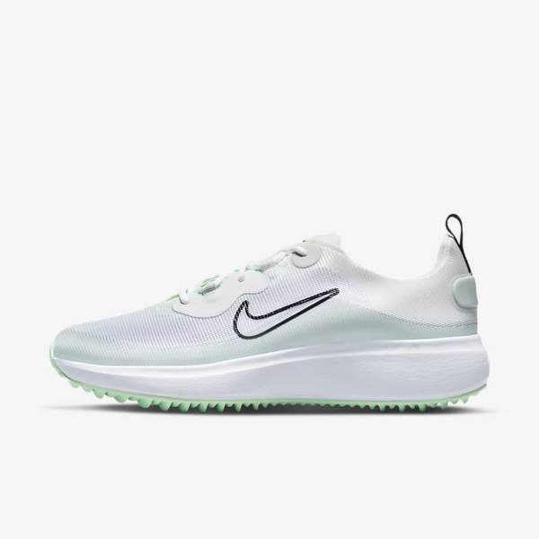 Nike Ace Summerlite Ženske Cipele za golf Bijele Platine Menta Crne | NK864CHQ