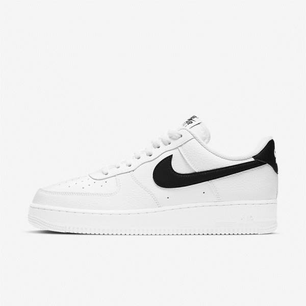 Nike Air Force 1 07 Muške Tenisice Bijele Crne | NK804COZ