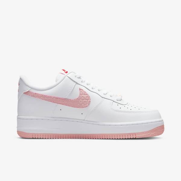 Nike Air Force 1 07 Ženske Tenisice Bijele Crvene | NK328NPR