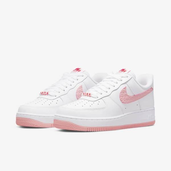 Nike Air Force 1 07 Ženske Tenisice Bijele Crvene | NK328NPR