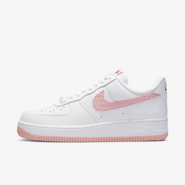 Nike Air Force 1 07 Ženske Tenisice Bijele Crvene | NK328NPR