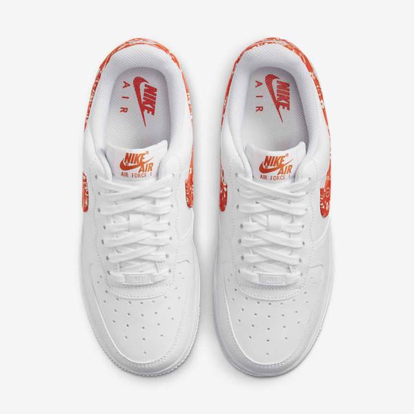 Nike Air Force 1 07 Ženske Tenisice Bijele Narančaste | NK763EVW