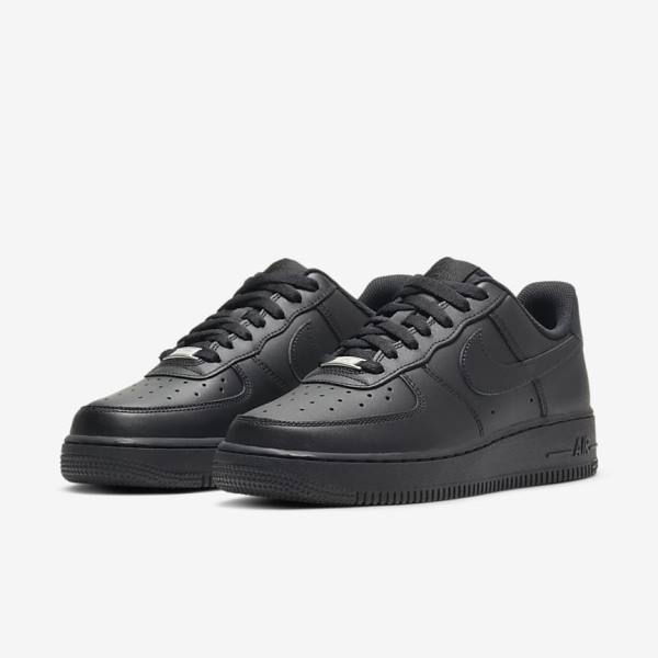 Nike Air Force 1 07 Ženske Tenisice Crne | NK934BOK