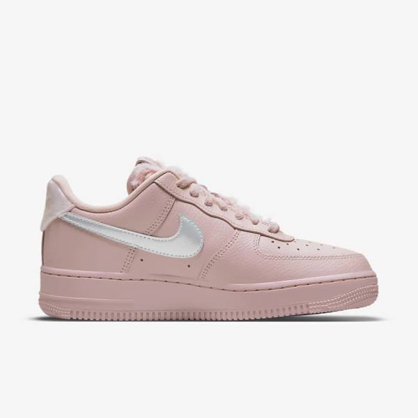 Nike Air Force 1 07 Ženske Tenisice Roze Metalne Srebrne | NK948YHC