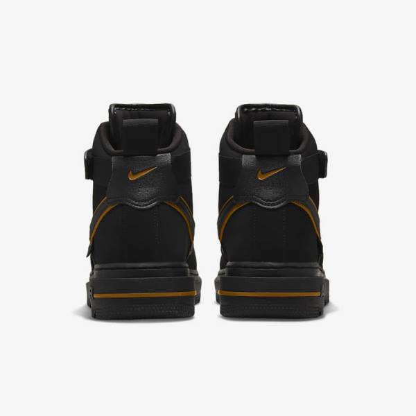 Nike Air Force 1 Boot Muške Tenisice Crne Smeđe Zlatne | NK023KYQ