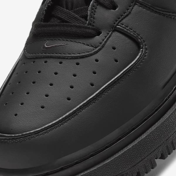 Nike Air Force 1 Boot Muške Tenisice Crne Tamno Sive Bijele | NK489IVO