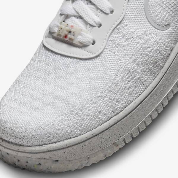 Nike Air Force 1 Crater Flyknit Next Nature Muške Tenisice Bijele Platine Bijele | NK912UMC