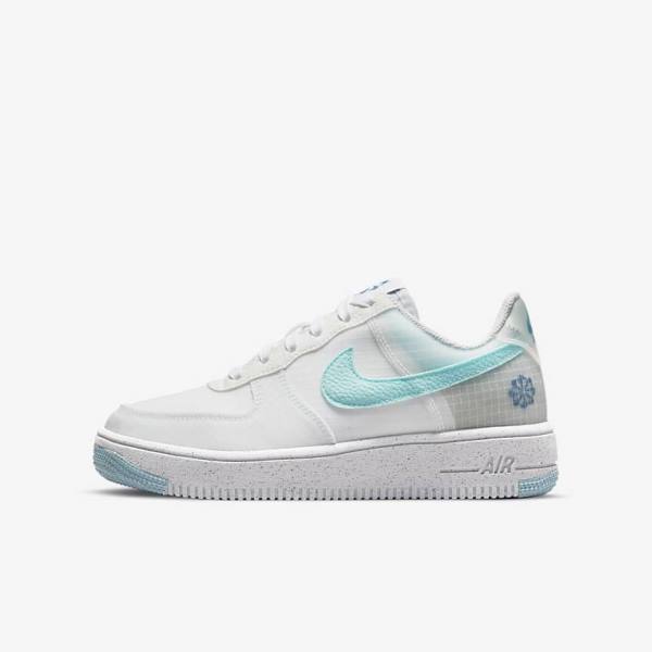 Nike Air Force 1 Crater Older Dječje Tenisice Bijele Plave | NK370NLS