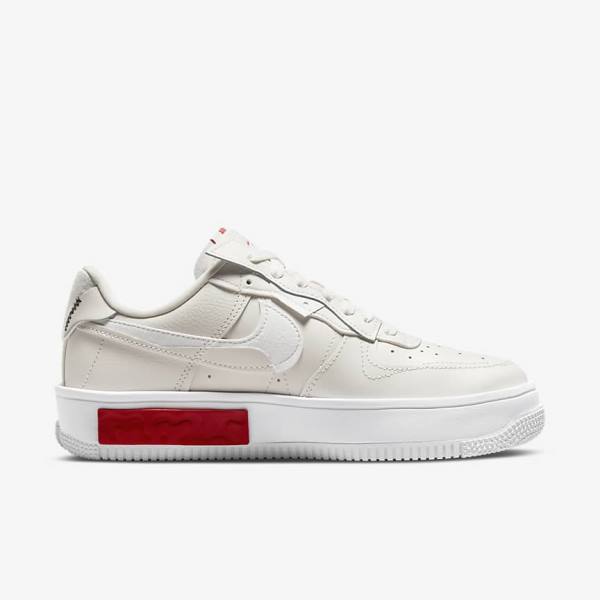 Nike Air Force 1 Fontanka Ženske Tenisice Bijele Crvene | NK149PYD