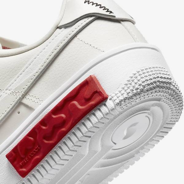 Nike Air Force 1 Fontanka Ženske Tenisice Bijele Crvene | NK149PYD