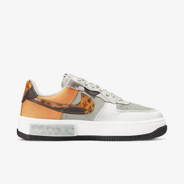 Nike Air Force 1 Fontanka Ženske Tenisice Smeđe Svijetlo Bež Žute | NK631GSA