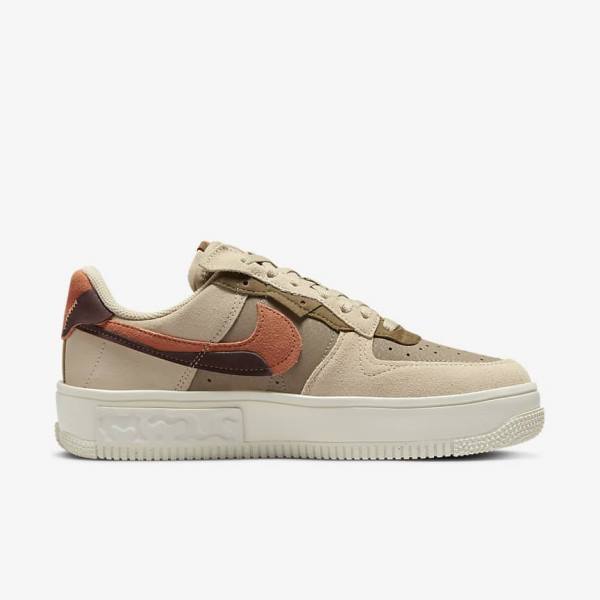 Nike Air Force 1 Fontanka Ženske Tenisice Bordo Kaki Boja | NK746BTR