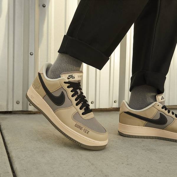 Nike Air Force 1 GTX Muške Tenisice Kaki Boja Bijele Crne | NK436WMC