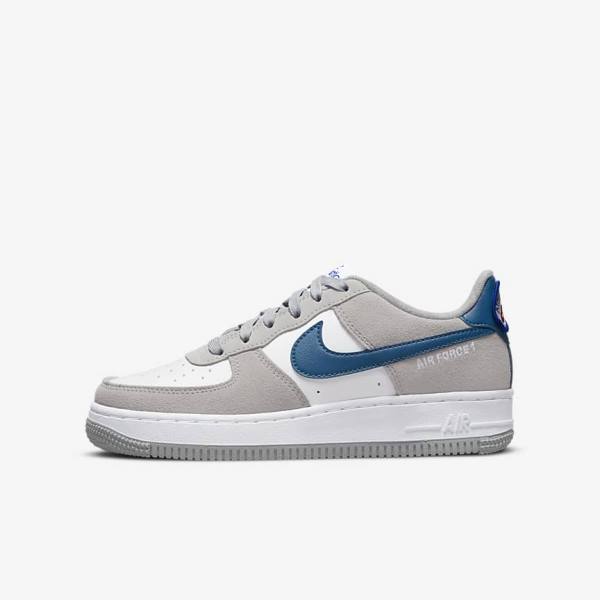 Nike Air Force 1 LV8 Older Dječje Tenisice Svijetlo Sive Bijele Svijetlo Sive | NK506NLE