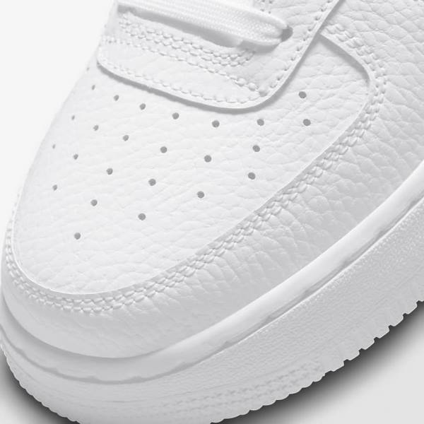 Nike Air Force 1 LV8 Older Dječje Tenisice Bijele Crvene Bijele Crne | NK649LVU