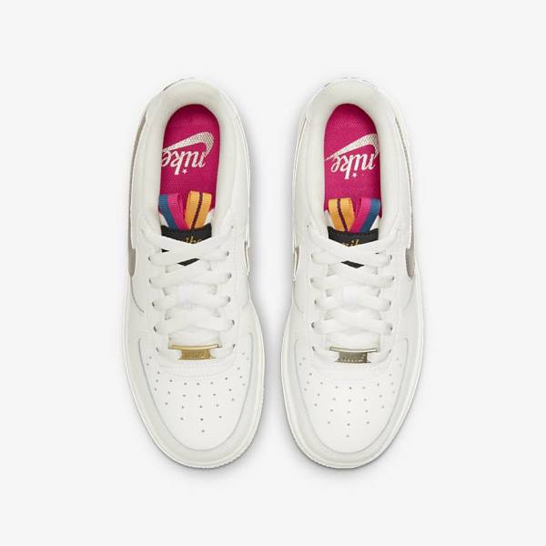 Nike Air Force 1 LV8 Older Dječje Tenisice Bijele Roze Metalne Plave Sive | NK853SVN