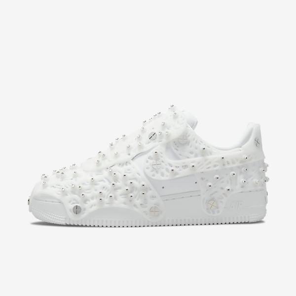 Nike Air Force 1 LXX x Swarovski Ženske Tenisice Bijele Metalne Srebrne Bijele | NK672MZX