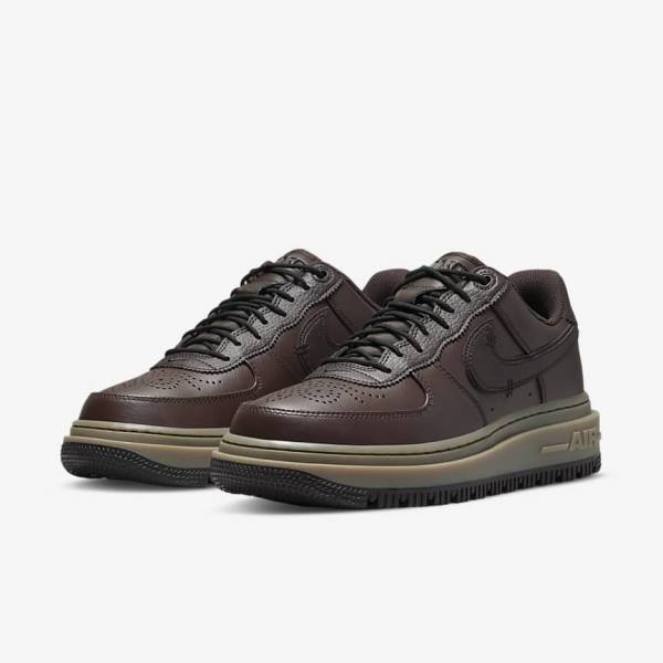 Nike Air Force 1 Luxe Muške Tenisice Smeđe Crne Tamno Smeđe | NK098KQG