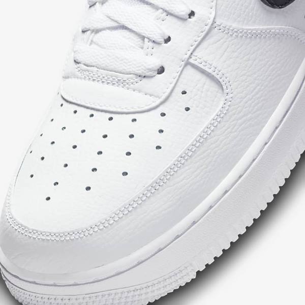 Nike Air Force 1 Muške Tenisice Bijele Narančaste Srebrne Crne | NK472AVM