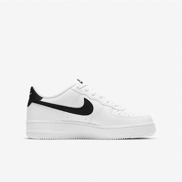 Nike Air Force 1 Older Dječje Tenisice Bijele Crne | NK874HPZ