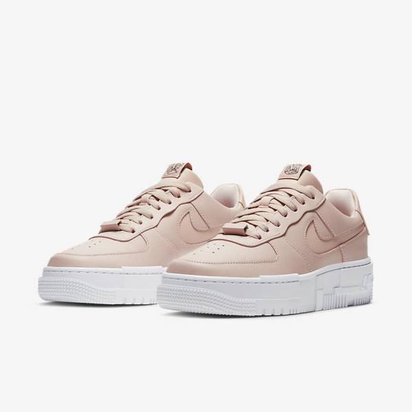 Nike Air Force 1 Pixel Ženske Tenisice Bež Crne Bijele | NK436DJK