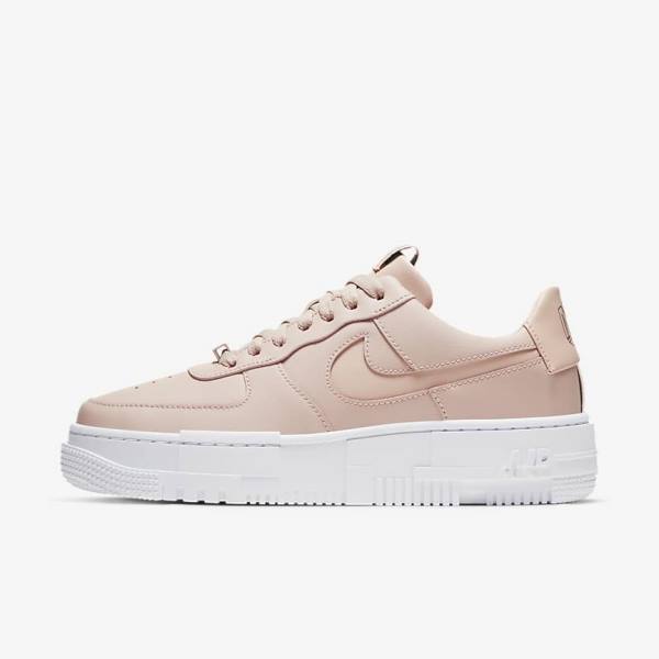 Nike Air Force 1 Pixel Ženske Tenisice Bež Crne Bijele | NK436DJK