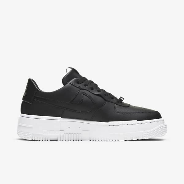 Nike Air Force 1 Pixel Ženske Tenisice Crne Bijele Crne | NK340IKV