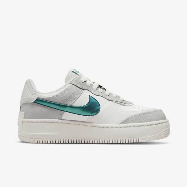 Nike Air Force 1 Shadow Ženske Tenisice Bijele Sive Bijele | NK314HCT