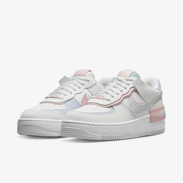 Nike Air Force 1 Shadow Ženske Tenisice Bijele Menta Sive | NK650JQM