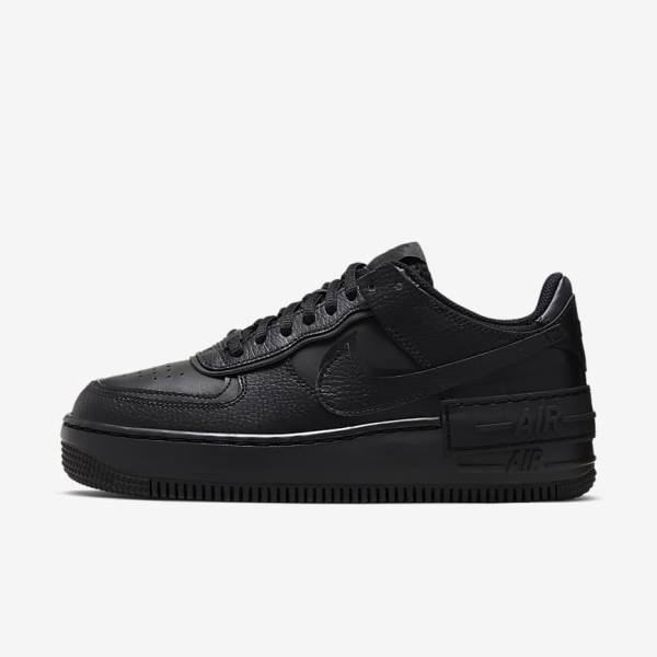 Nike Air Force 1 Shadow Ženske Tenisice Crne | NK875HDA