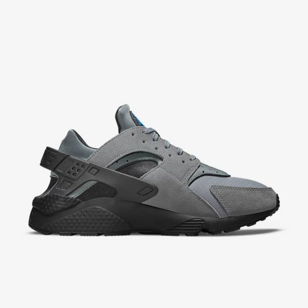 Nike Air Huarache Muške Tenisice Sive Svijetlo Plave Crne Metalne Srebrne | NK194UVR