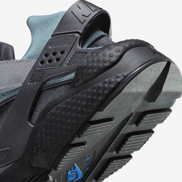 Nike Air Huarache Muške Tenisice Sive Svijetlo Plave Crne Metalne Srebrne | NK194UVR