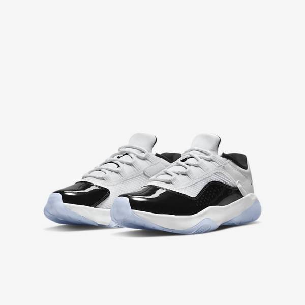 Nike Air Jordan 11 CMFT Low Older Dječje Jordan Tenisice Bijele Crne | NK780EAG