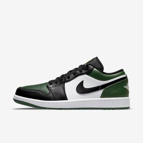 Nike Air Jordan 1 Low Muške Jordan Tenisice Zelene Bijele Crne | NK179XPH