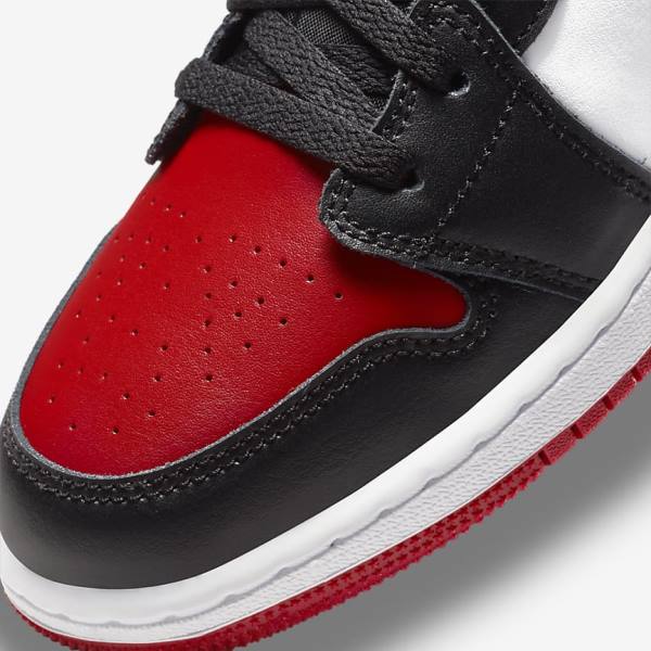 Nike Air Jordan 1 Low Older Dječje Tenisice Crvene Crne Bijele | NK250JNE