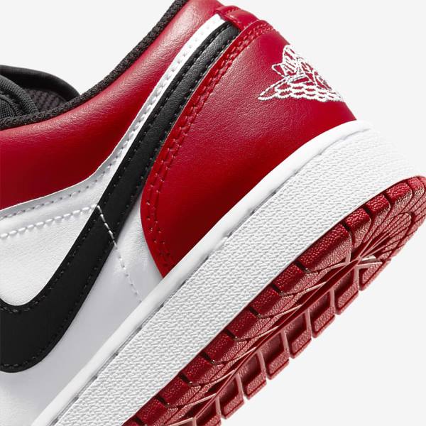 Nike Air Jordan 1 Low Older Dječje Tenisice Crvene Crne Bijele | NK250JNE