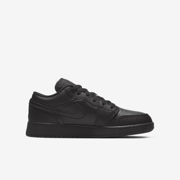 Nike Air Jordan 1 Low Older Dječje Tenisice Crne | NK827BTV