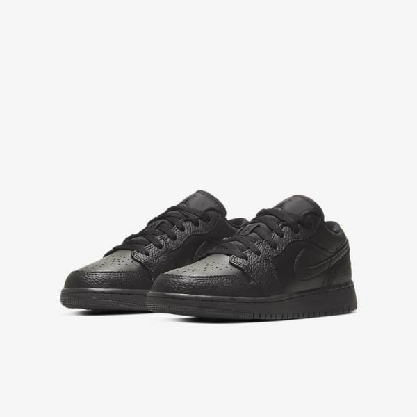 Nike Air Jordan 1 Low Older Dječje Tenisice Crne | NK827BTV