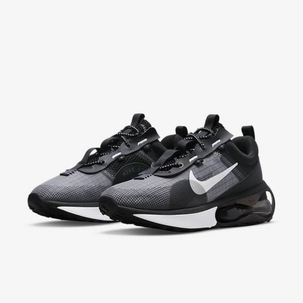 Nike Air Max 2021 Muške Tenisice Crne Sive Bijele | NK690YSC