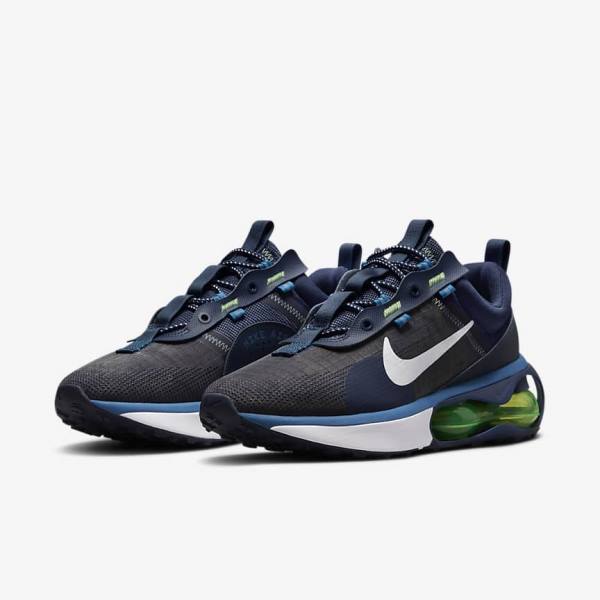 Nike Air Max 2021 Muške Tenisice Obsidijanske Svijetlo Zelene Plave Bijele | NK189CUS