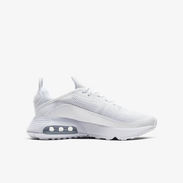 Nike Air Max 2090 Older Dječje Tenisice Bijele Sive Bijele | NK089UXE