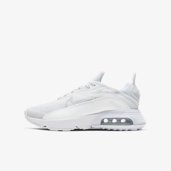 Nike Air Max 2090 Older Dječje Tenisice Bijele Sive Bijele | NK089UXE