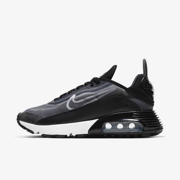 Nike Air Max 2090 Ženske Tenisice Crne Metalne Srebrne Bijele | NK673OKA