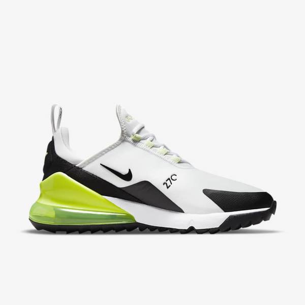 Nike Air Max 270 G Ženske Cipele za golf Bijele Crne | NK405IMG