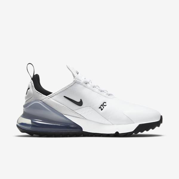 Nike Air Max 270 G Ženske Cipele za golf Bijele Platine Crne | NK820SJH