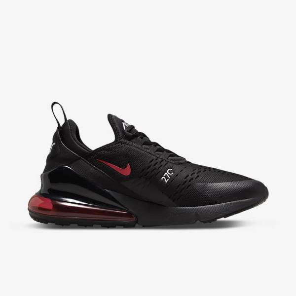 Nike Air Max 270 Muške Tenisice Crne Bijele Crvene | NK478SQP