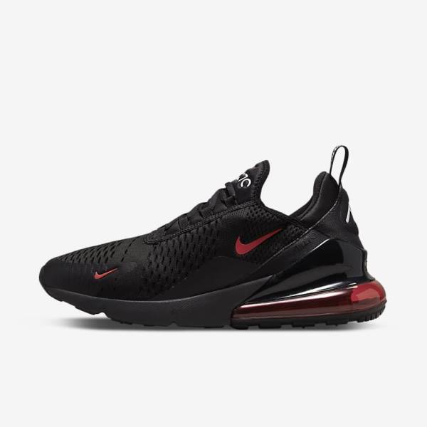 Nike Air Max 270 Muške Tenisice Crne Bijele Crvene | NK478SQP