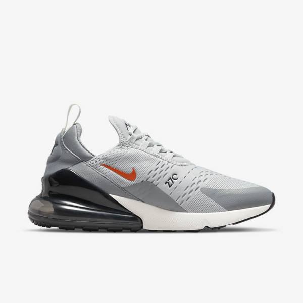 Nike Air Max 270 Muške Tenisice Sive Narančaste | NK139HKR