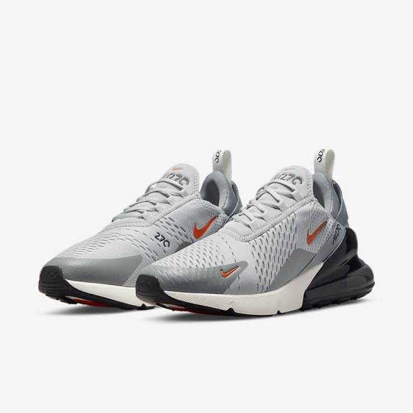 Nike Air Max 270 Muške Tenisice Sive Narančaste | NK139HKR