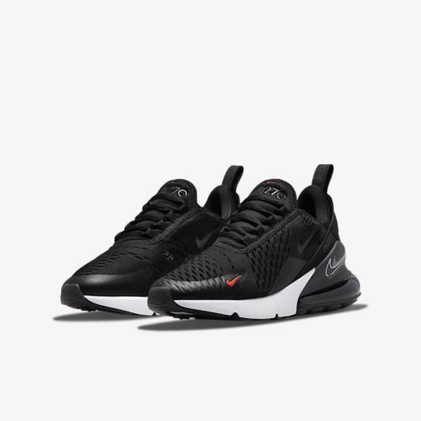 Nike Air Max 270 Older Dječje Tenisice Crne Sive | NK694OAW